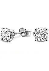 elegant lovely lab round shape diamond baby earrings